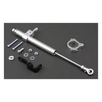 DOSS Steering Damper Kit in Silver Aluminium Finish For 2004-2006 XL Models (ARM310059)