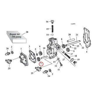 Jims Oil Pump Gear, Idle, Return Gear For Late 1962-1967 B.T. Or Idle Feed Gear For 1968-1999 B.T. Models (26326-62A)