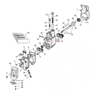 Jims, Return Gear, Driven Oil Pump For 1968-1999 B.T. Models (26315-68A)