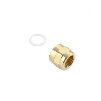 Kustom Tech M22x1 to 3/8” NPT Brass Adapter In Polished Finish (11-025)