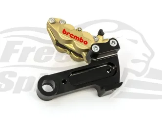 Free Spirits Brembo 4 Piston Rear Caliper In Gold For Harley Davidson XG Street 2016 Up Motorcycles (205503)