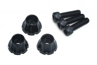 Kuryakyn Decorative Windshield Screws In Gloss Black Finish For Harley Davidson 1996-2013 Electra Glides, Street Glides & Trikes (5718)