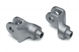 Kuryakyn Front Splined Peg Adapters For Triumph 1996-2001 Bonneville SE & 2002-2018 Bonneville T100 Motorcycles In Silver Finish (8904)