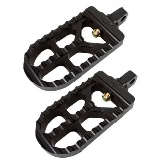 Joker Machine Black Long Serrated Footpegs For Harley Davidson & Indian Models (08-56-5B)