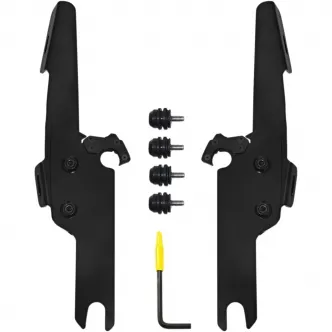 Memphis Shades Batwing & Windscreen Trigger-lock Kit In Black Finish For HD Touring Models (MEB2041)