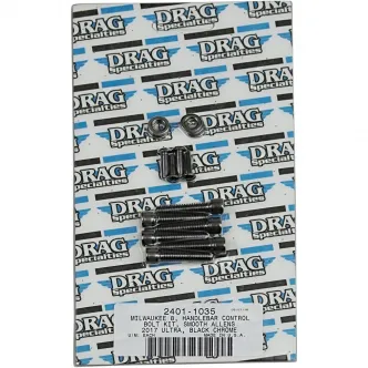 Drag Specialties Handlebar Controls Bolt Kit Smooth Socket Head Black For 2017-2020 FLHT/FLHR/FLHX/FLTRX/FLTRU Models (MK784SBK)