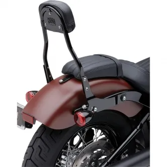 Cobra Detachable Round 14 Inch Backrest Kits in Black Finish For 2018-2021 FLHC/FLHCS Models (602-2010B)