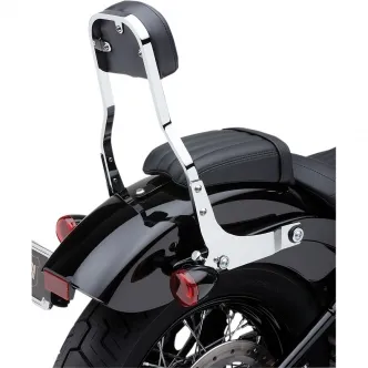 Cobra Detachable Square 14 Inch Backrest Kit in Chrome Finish For 2018-2021 FXLR Models (602-2049)