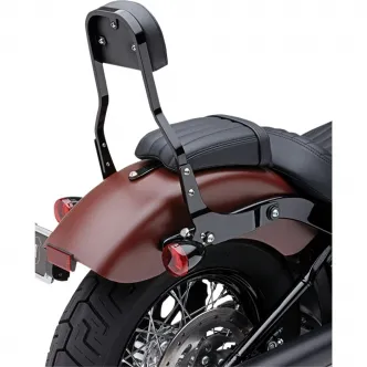 Cobra Detachable Square 11 Inch Backrest Kit in Black Finish For 2006-2010 FXD, 2006-2017 FXDB, 2006-2014 FXDC, 2006-2009/2014-2017 FXDL Models (602-2024B)