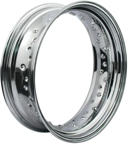 DOSS Wheel Rim 5 x 16, 40 Hole, Metal Center Valve in Chrome Finish (ARM758705)