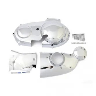 DOSS Sportster Dress-Up Trim Kit in Chrome Finish Fits Skin-Tight Over Stock Covers, With 'Closed' Derby Cover For 1991-2003 XL Models (ARM479915)