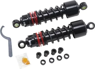 Burly Brand Slammer Plus Shock Set In Black Finish For Harley Davidson 1980-2003 Sportster Motorcycles (B28-1205B)