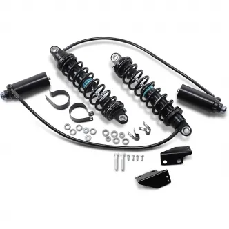 Legend 14 Inch Revo Arc Remote Reservoir Suspension In Black For Harley Davidson 1998-2008 Touring Motorcycles (1310-1880)