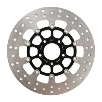 TRW Brake Rotor Floating, Front Left/Right 11.8 Inch in Stainless Finish For 2015-2023 Softail (excluding FXSE), 2006-2017 Dyna (excluding FXDLS), 2008-2021 Touring, 2009-2021 Trike, 2014-2022 XL (Cast & Laced Wheels) Models (ARM829675)