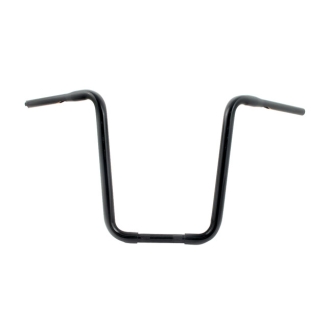 Doss 11 Inch Rise, 1-1/4 Inch Narrow Body Apehanger Handlebars In Black Finish For 1982-2024 Harley Davidson Including E-Throttle (Excluding Springers) (ARM204109)