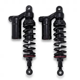 Progressive Suspension 990 Piggyback Shocks 14 Inch in Black Finish For 1982-1994 FXR. 1988-2020 XL Models (990-1012)