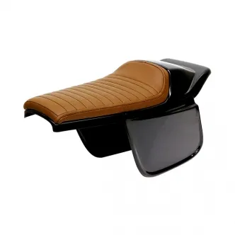 C-Racer Bolntor Racer Seat With Side Number Plates in Dark Brown Finish For Universal Use (ARM195875)