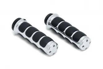 Kuryakyn ISO-Grips For Honda & Triumph Motorcycles In Chrome Finish (6236)