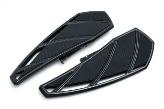 Kuryakyn Phantom Driver Floorboards In Gloss Black Finish For Harley Davidson 2018-2023 Softail Motorcycles (Except 2018-2023 FLSB) (5795)