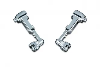 Kuryakyn Ergo III Adjustable Cruise Mounts & Clevis In Chrome Finish For Ergo & Ergo II Cruise Pegs (4080)