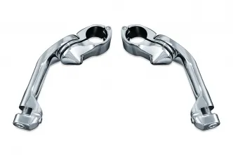 Kuryakyn Tour-Tech Long Arm Cruise Mounts In Chrome Finish (4526)