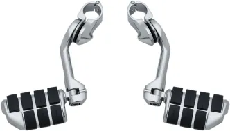 Kuryakyn Tour-Tech Long Arm Cruise Mounts With Dually ISO-Pegs In Chrome Finish (4529)