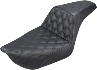 Saddlemen Step-Up Front & Rear LS 2-Up Seat in Black For 1996-2003 FXD Dyna Models (896-04-175)