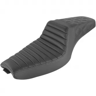 Saddlemen Step-Up TR Front & LS Rear 2-Up Seat (4.5G Tank) in Black For 2004-2020 Sportster Models (807-03-176)