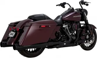 Vance & Hines 450 Torquer Slip-Ons NON-PCX in Black Finish For 2017-2024 Touring Models (46674)