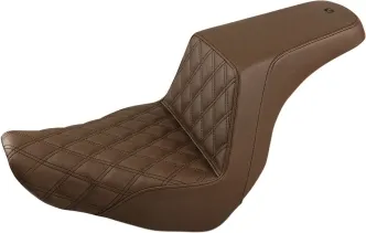 Saddlemen Step-Up Front LS 2-Up Seat in Brown For 2018-2023 FXLR Low Rider, FLSB Sport Glide Models (818-29-172BR)