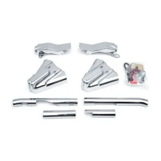 Kuryakyn Swingarm Covers In Chrome Finish For Harley Davidson 1986-1999 Softail Motorcycles (8288)