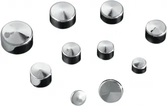 Kuryakyn Kool Kaps For 7/16 Inch Hex Head Bolts In Chrome Finish (2448)