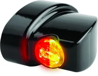 Heinz Bikes NANO Series Winglets 3-In-1 Turn Signals, Brake & Taillights in Black Finish For Harley Davidson 1999-2024 Models (HBWLN-3TS)