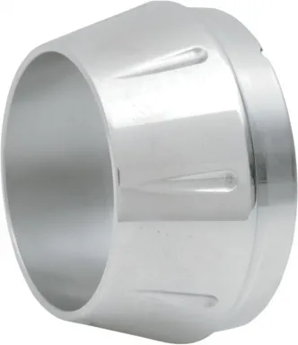 Bassani Exhaust Fluted End Cap in Polished Finish For Bassani Short Megaphones (ENDCAP-SM)