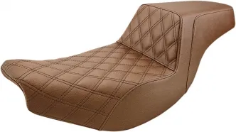 Saddlemen Step-Up Front LS 2-Up Seat in Brown For Indian 2014-2022 Models (I14-07-172BR)