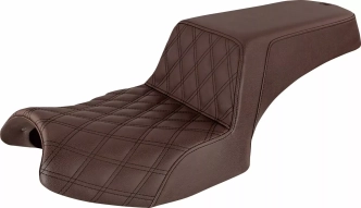 Saddlemen Step-Up Front Lattice Stitched Seat In Brown For Indian 2020-2021 Challenger Models (I20-06-172BR)