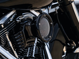 Classic Velocity Stack Air Cleaner for Harley Davidson - Black – Iron  Captain