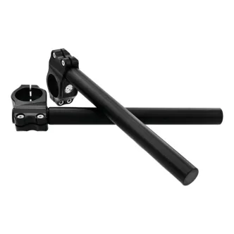 Roland Sands Design 39mm Fork Tubes Clip-On Handlebars in Black Ops Finish For 1988-2022 XL (Excluding 2008-2012 XR1200), 1987-1994 FXR Models (0208-2039-SMB)