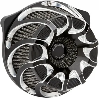 Arlen Ness Drift Inverted Series Air Cleaner Kit In Black Finish For Harley Davidson 2017-2023 Touring & 2018-2023 Softail Models (18-987)