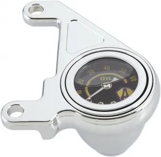 Arlen Ness Oil Pressure Gauge Kit Radius In Chrome Finish For 1999-2017 Twin Cam (15-658)