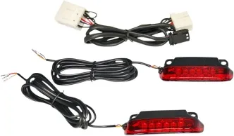 Custom Dynamics Saddlebag L.E.D. Rail Light Bars With Red Lens For Harley Davidson 2009-2013 Touring & 2006-2009 Street Glide Motorcycles (CD-LR-09-R)