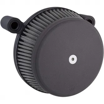 Arlen Ness Smooth Stage 1 Big Sucker Air Cleaner Kit In Black With Synthetic Filter For Harley Davidson 1991-2022 Sportster Models (50-339)