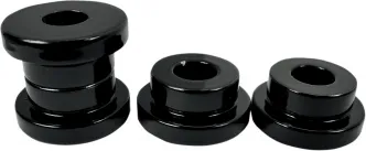 La Choppers Solid Riser Bushings in Black Finish For 1991-2017 Dyna, 1984-2017 Softail & 1984-2003 Sportster Models (LA-7400-50B)