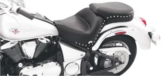 Mustang Standard Touring Studded Seat For Kawasaki Vulcan 900 Classic & Custom 2006-2020 Motorcycles (76126)