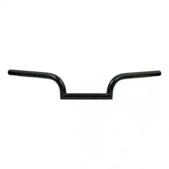 Biltwell Mustache 1 Inch Smooth Handlebars In Black Finish For Universal Fitment (Excluding Harley Davidson With Stock Hand Controls) (6013-2012) 