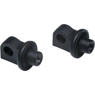 Kuryakyn Adjustable Stop Splined Peg Adapters in Black Finish (6775)