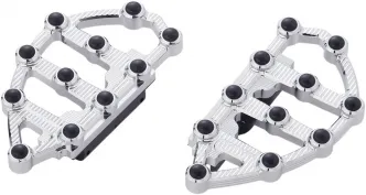 Arlen Ness-MX Passenger Floorboards In Chrome For Harley Davidson 1984-2021 Touring Models (06-895)