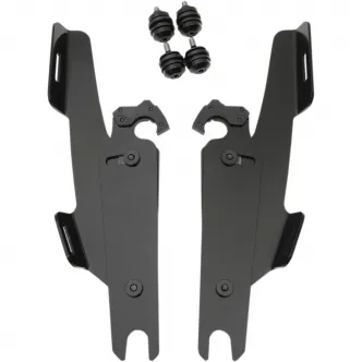 Memphis Shades Trigger-Lock Mounting Kit in Black for Memphis Fats Windshield On 2018-2024 Softail Fat Boy Models (MEB2032)