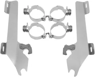 Memphis Shades Batwing Trigger-lock Kit In Polished Finish For Honda Models (Exposed Forks) (MEK1904)