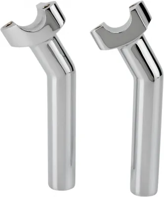 Drag Specialties 6.5 Inch Pullback Risers in Chrome (241603)